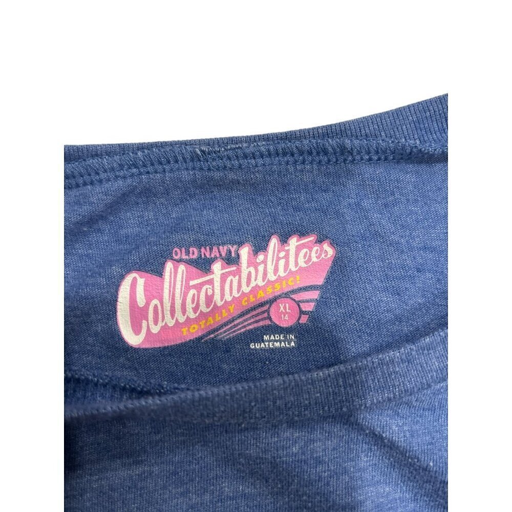 Old Navy Collectabilitees  Girls Smurfette Blue Shirt - Picture 4 of 6